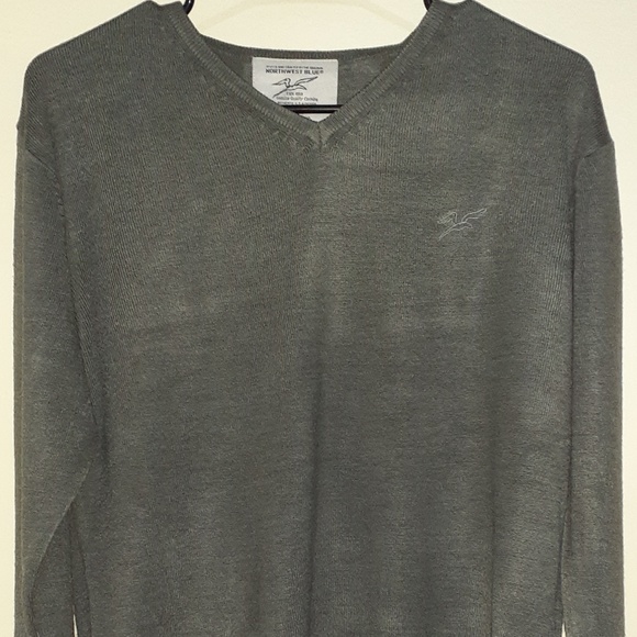 Northwest Blue Other - Northwest Men's Blue Bird V-Neck Sweater Size S-XL